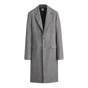 Christian Dior Men Classic Grey Virgin Wool Coat